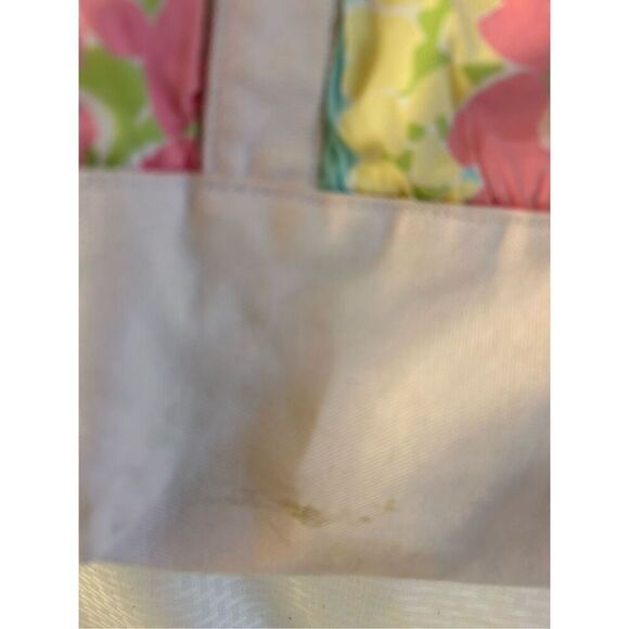 Lilly Pulitzer Dragon Fly tote bag Faded Pink 16.5"x14" - Picture 8 of 12